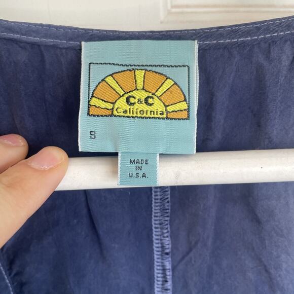 C & C California Women's Tie Dye Maxi Dress Size S Boho Flowy Beach Coastal - Picture 4 of 16